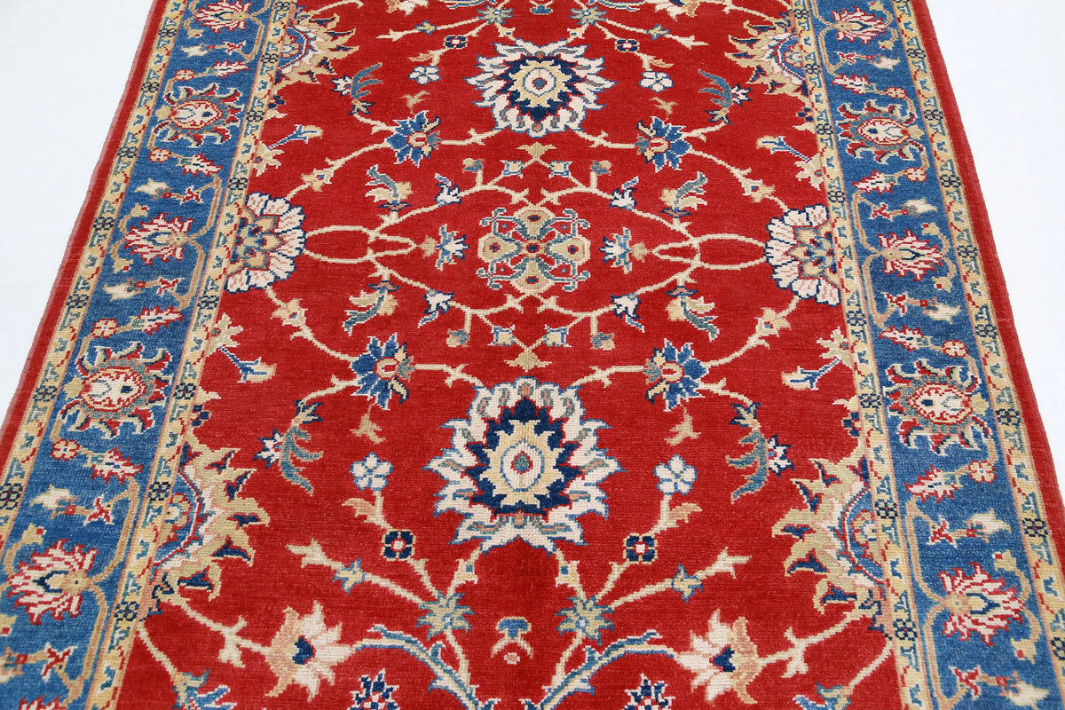 Hand Knotted Ziegler Farhan Gul Wool Rug - 5'1'' x 6'6''