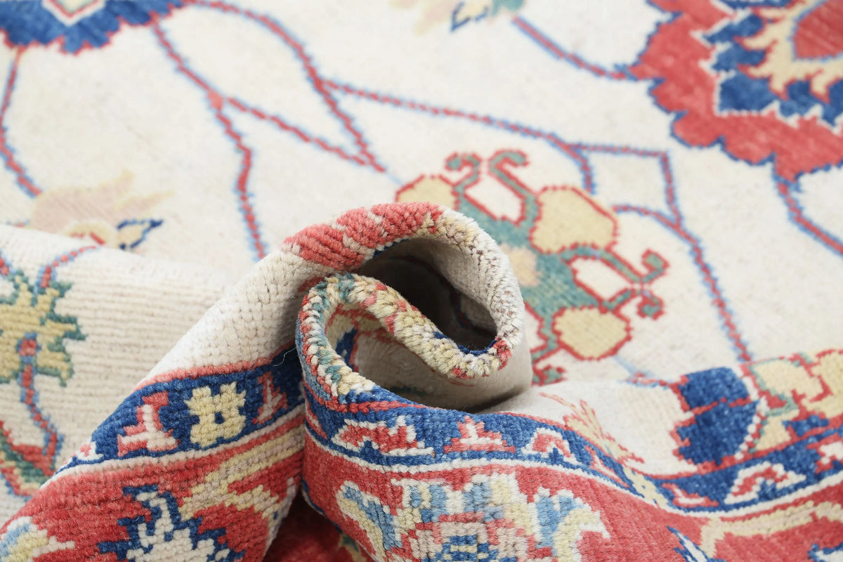 Hand Knotted Ziegler Farhan Gul Wool Rug - 5'1'' x 6'9''