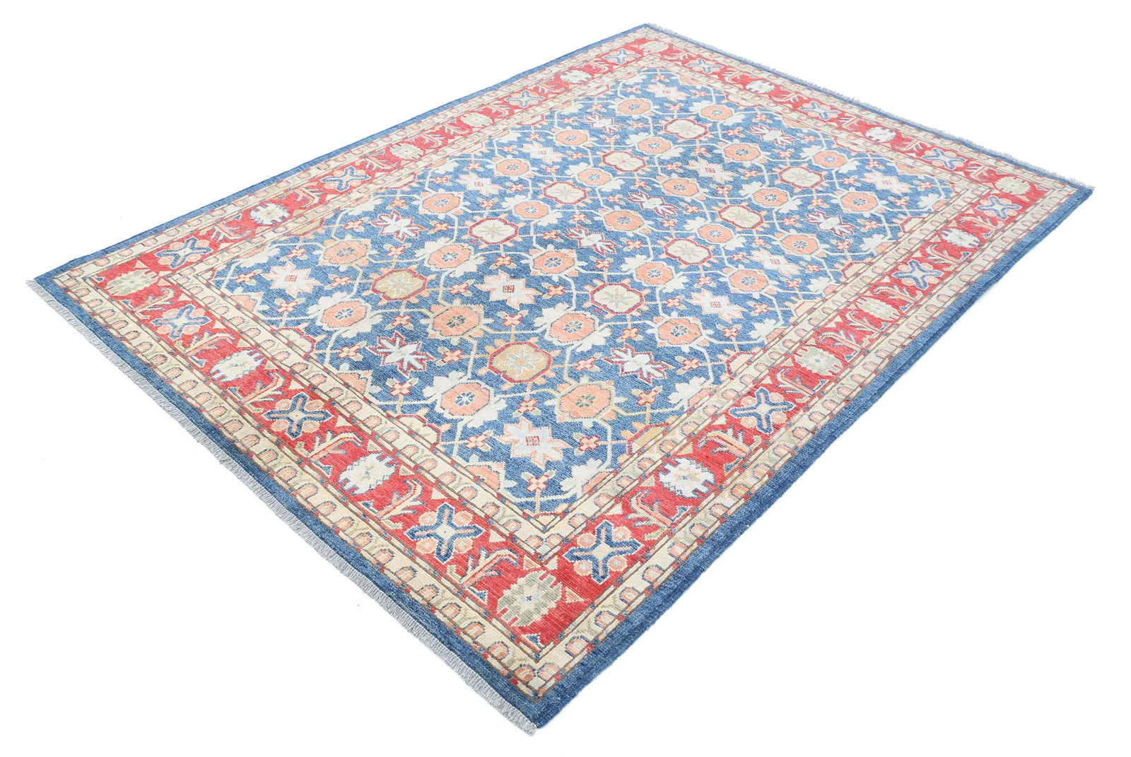 Hand Knotted Ziegler Farhan Gul Wool Rug - 5'1'' x 7'3''