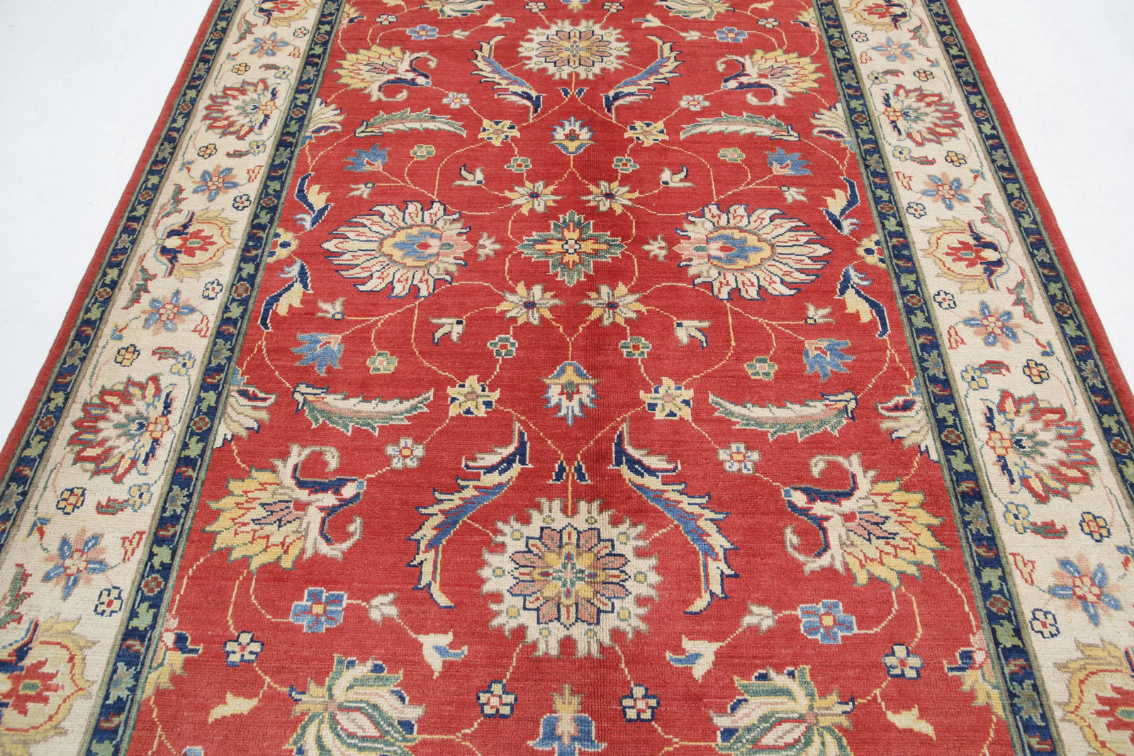 Tapis en laine Ziegler Farhan Gul noué à la main - 6'5'' x 9'8''