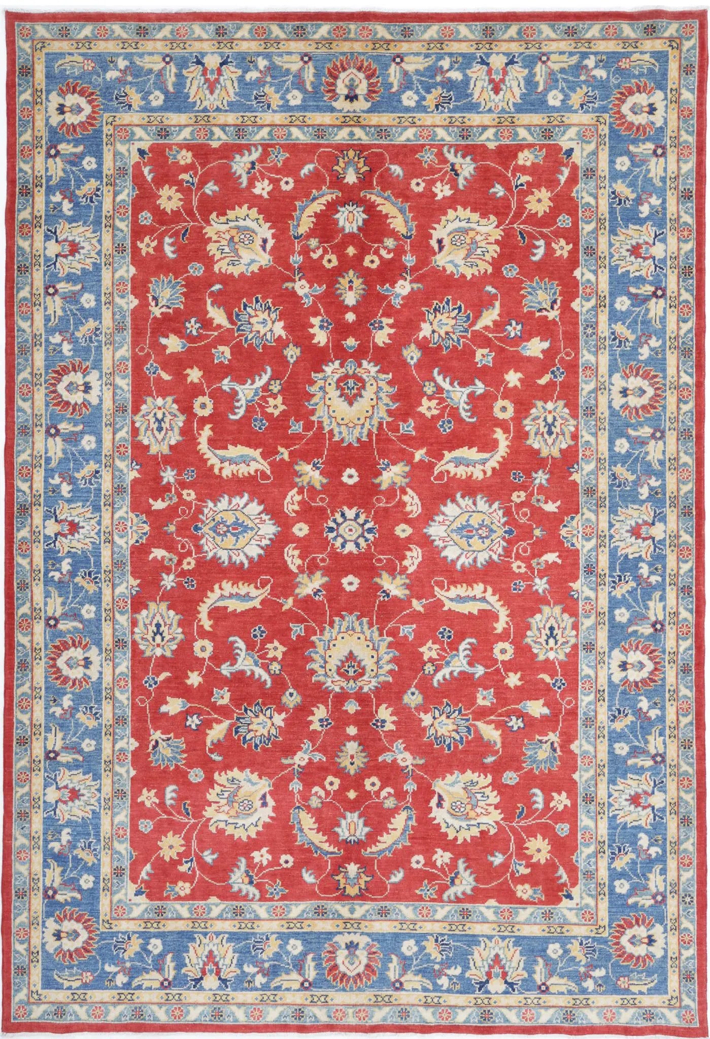 Hand Knotted Ziegler Farhan Gul Wool Rug - 6'6'' x 9'6''