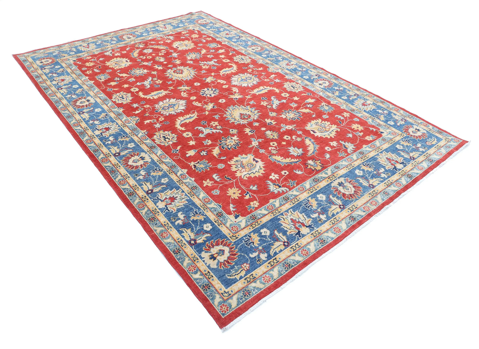 Hand Knotted Ziegler Farhan Gul Wool Rug - 6'6'' x 9'6''