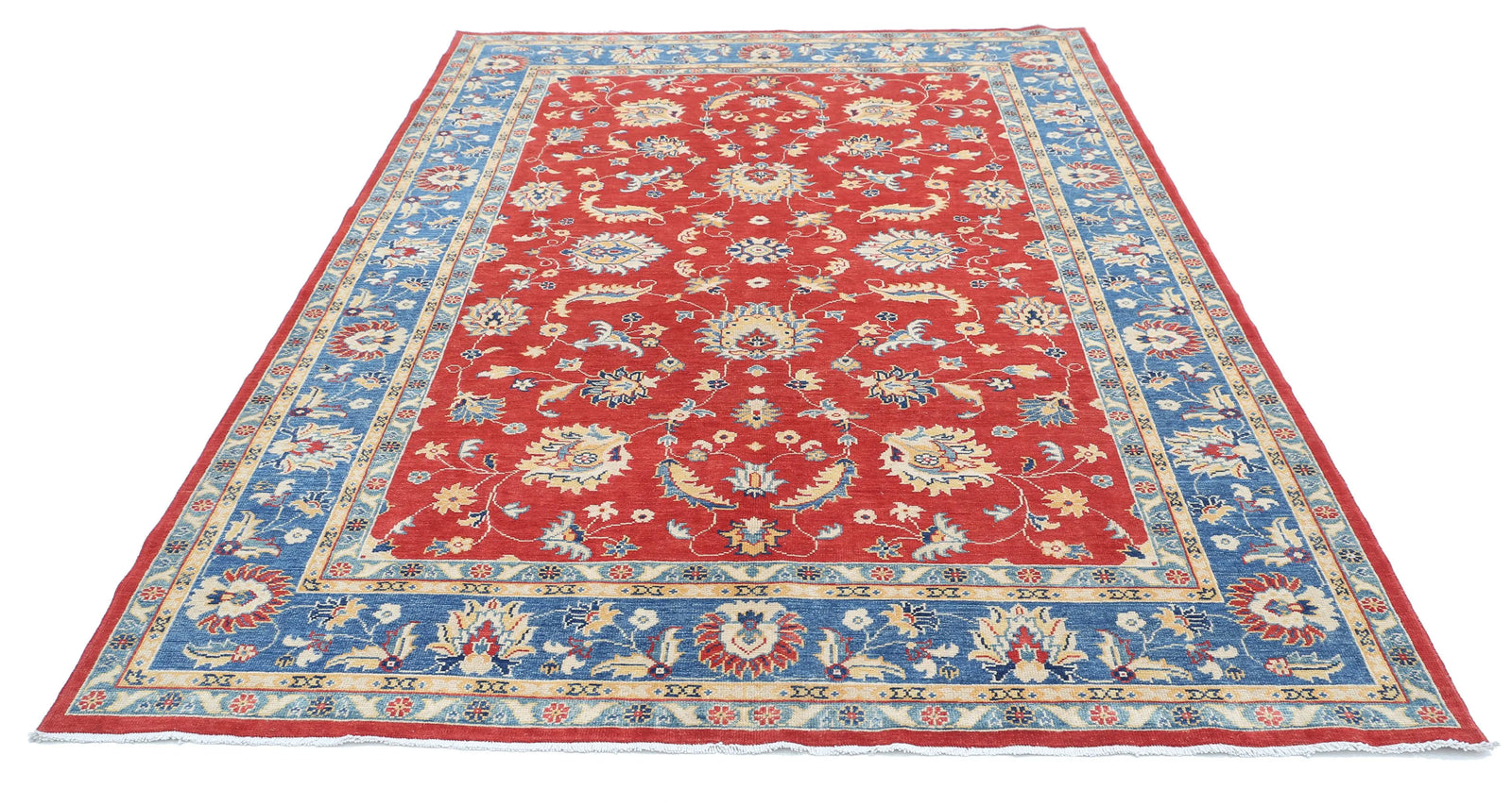 Hand Knotted Ziegler Farhan Gul Wool Rug - 6'6'' x 9'6''