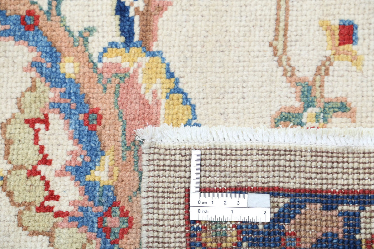 Hand Knotted Ziegler Farhan Gul Wool Rug - 6'7'' x 9'3''