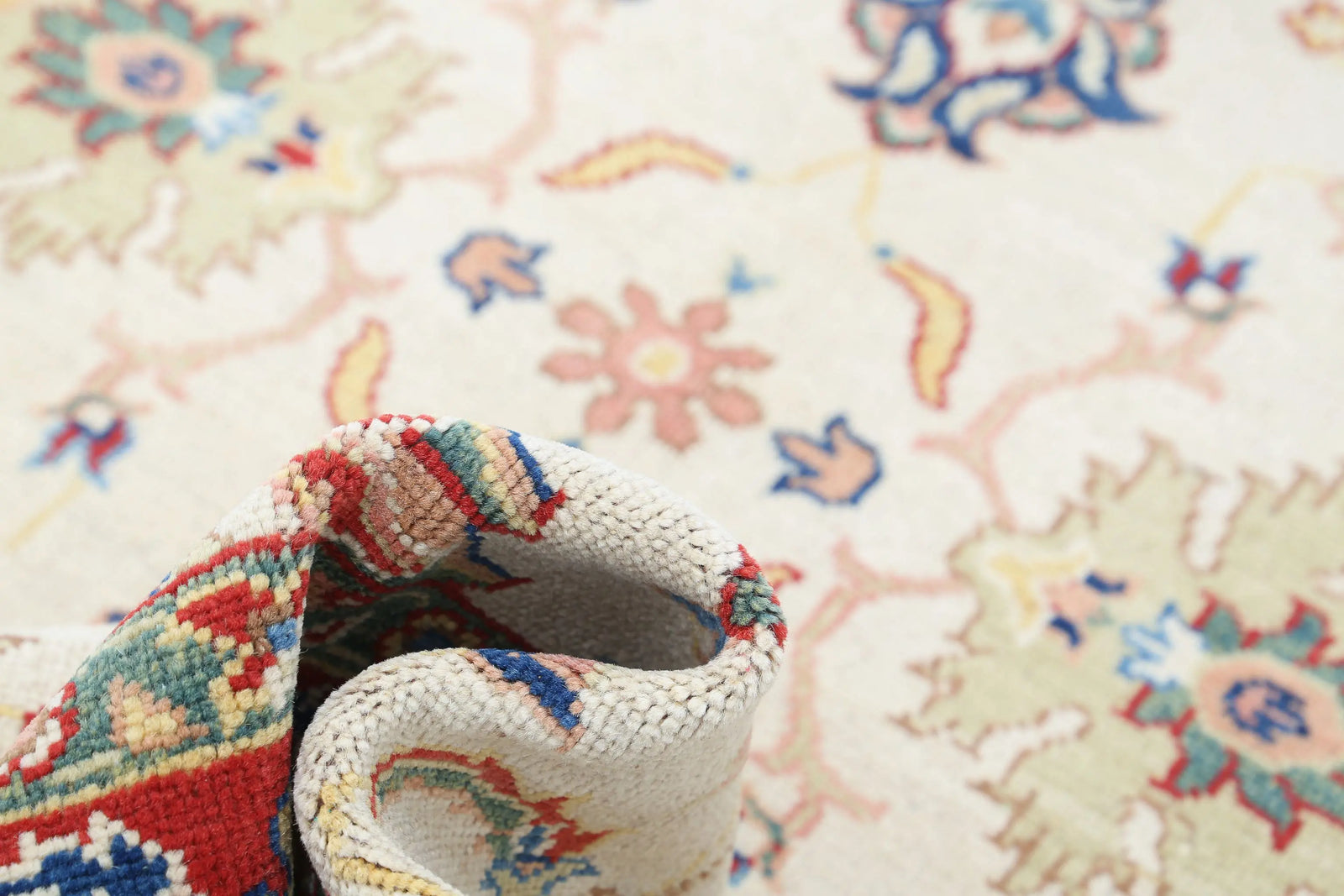 Hand Knotted Ziegler Farhan Gul Wool Rug - 6'7'' x 9'3''