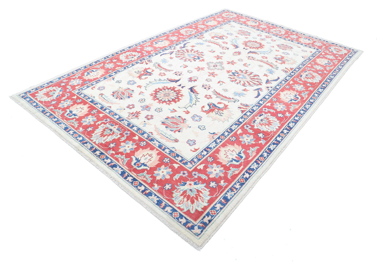 Hand Knotted Ziegler Farhan Gul Wool Rug - 6'8'' x 10'5''