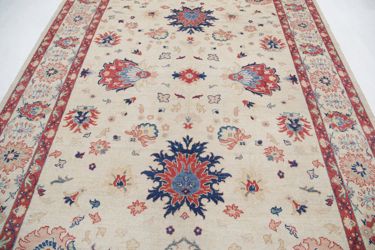 Hand Knotted Ziegler Farhan Gul Wool Rug - 8'0'' x 10'0''