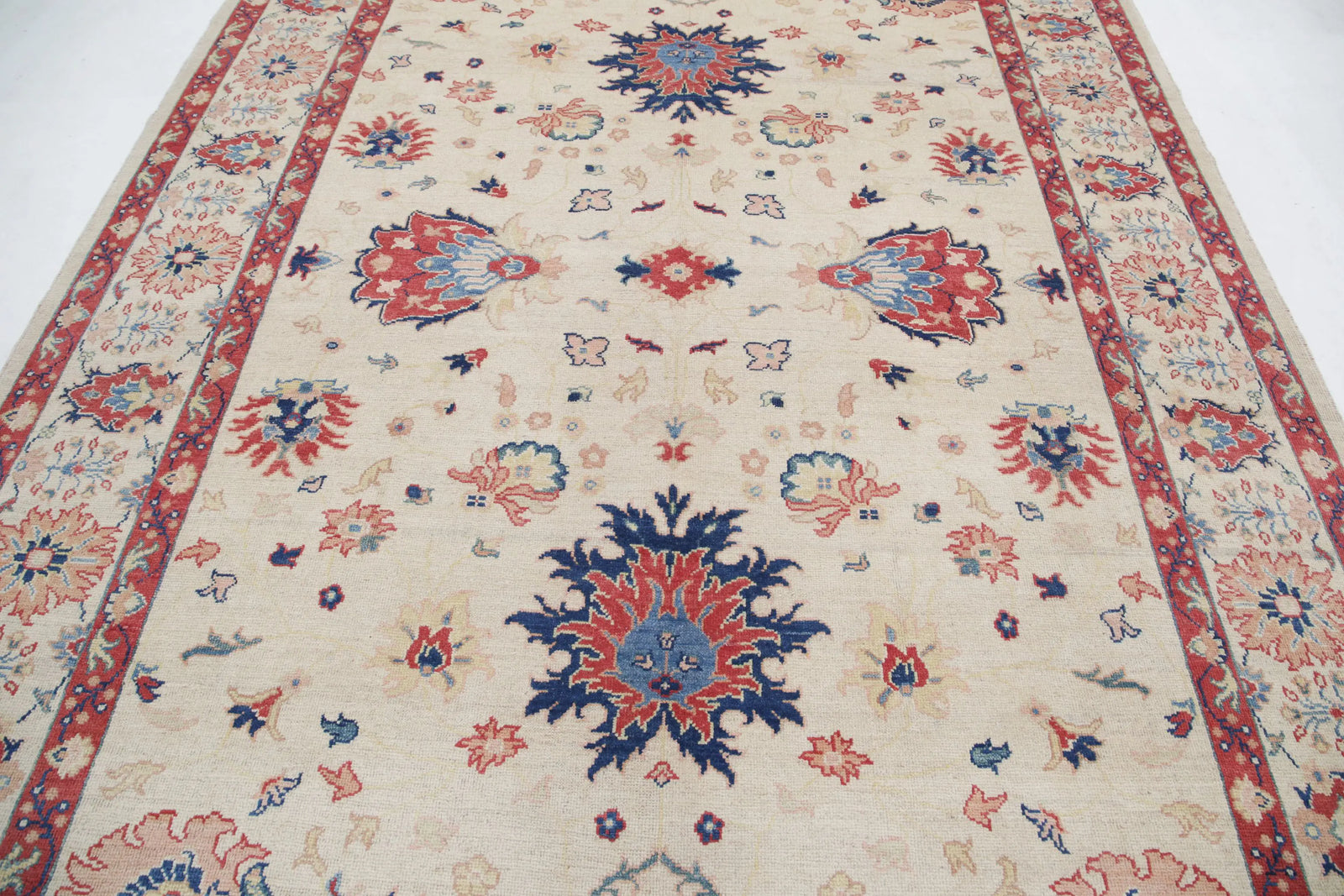 Hand Knotted Ziegler Farhan Gul Wool Rug - 8'0'' x 10'0''