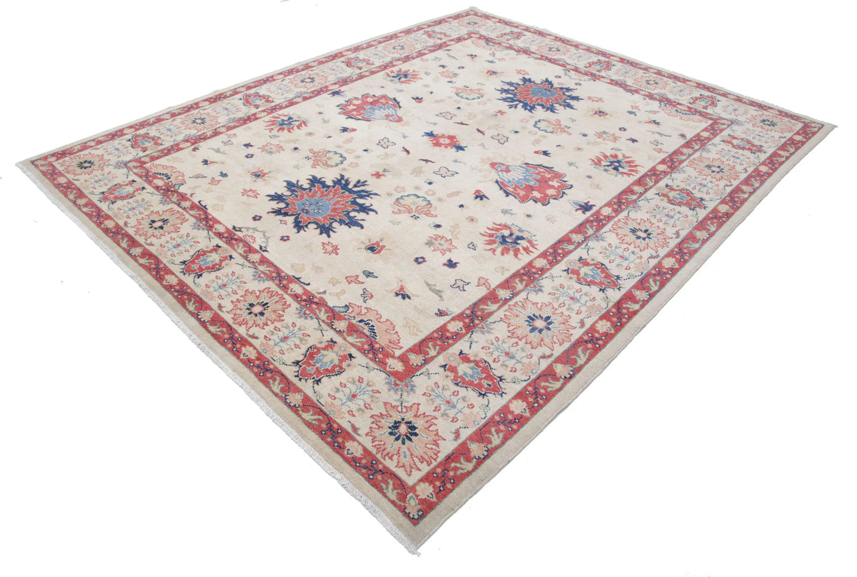 Hand Knotted Ziegler Farhan Gul Wool Rug - 8'0'' x 10'0''