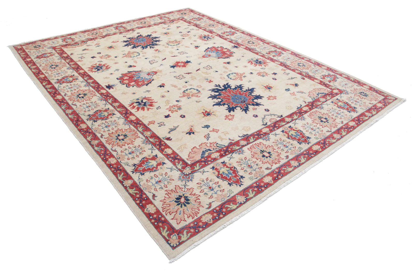Hand Knotted Ziegler Farhan Gul Wool Rug - 8'0'' x 10'0''