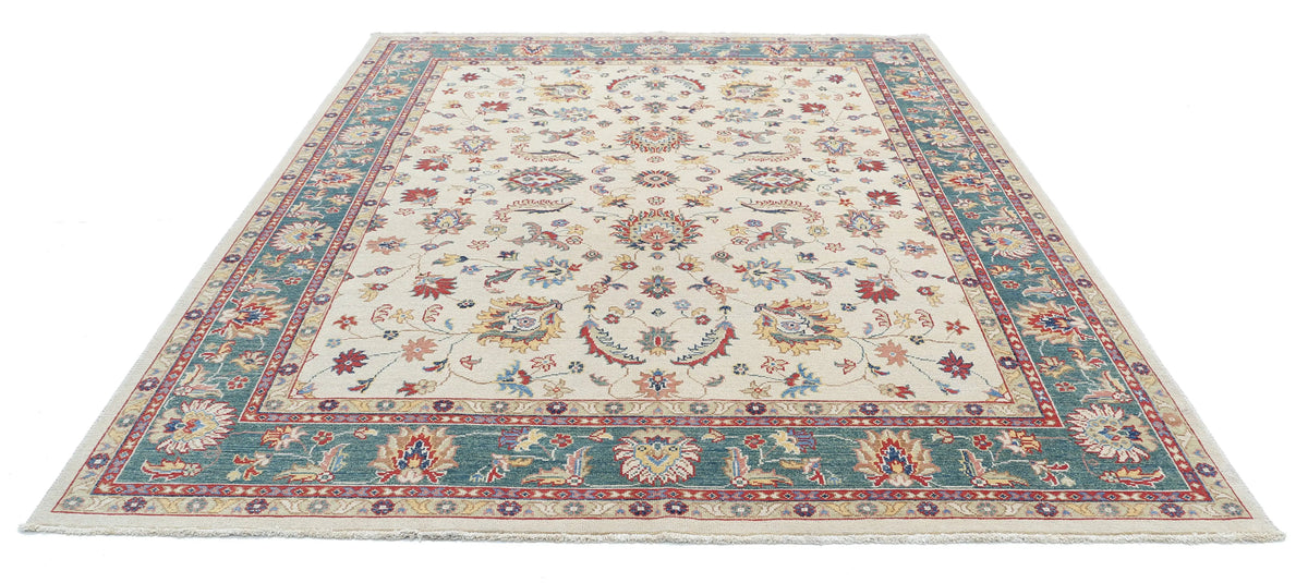 Hand Knotted Ziegler Farhan Gul Wool Rug - 8'0'' x 9'6''
