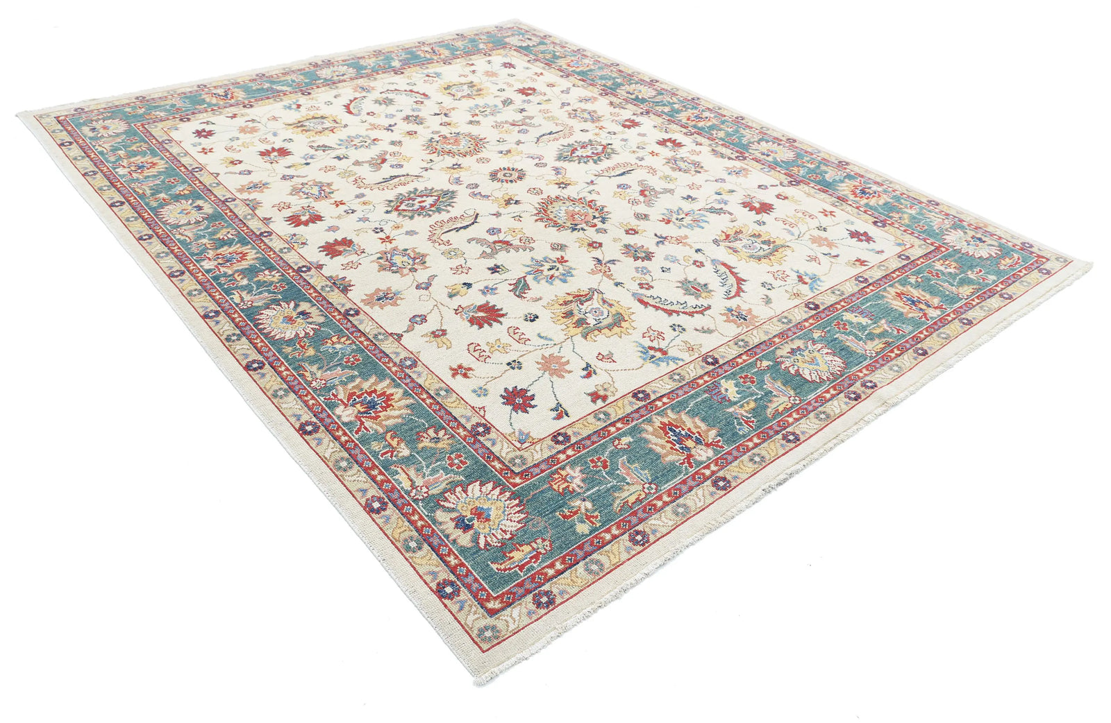 Hand Knotted Ziegler Farhan Gul Wool Rug - 8'0'' x 9'6''