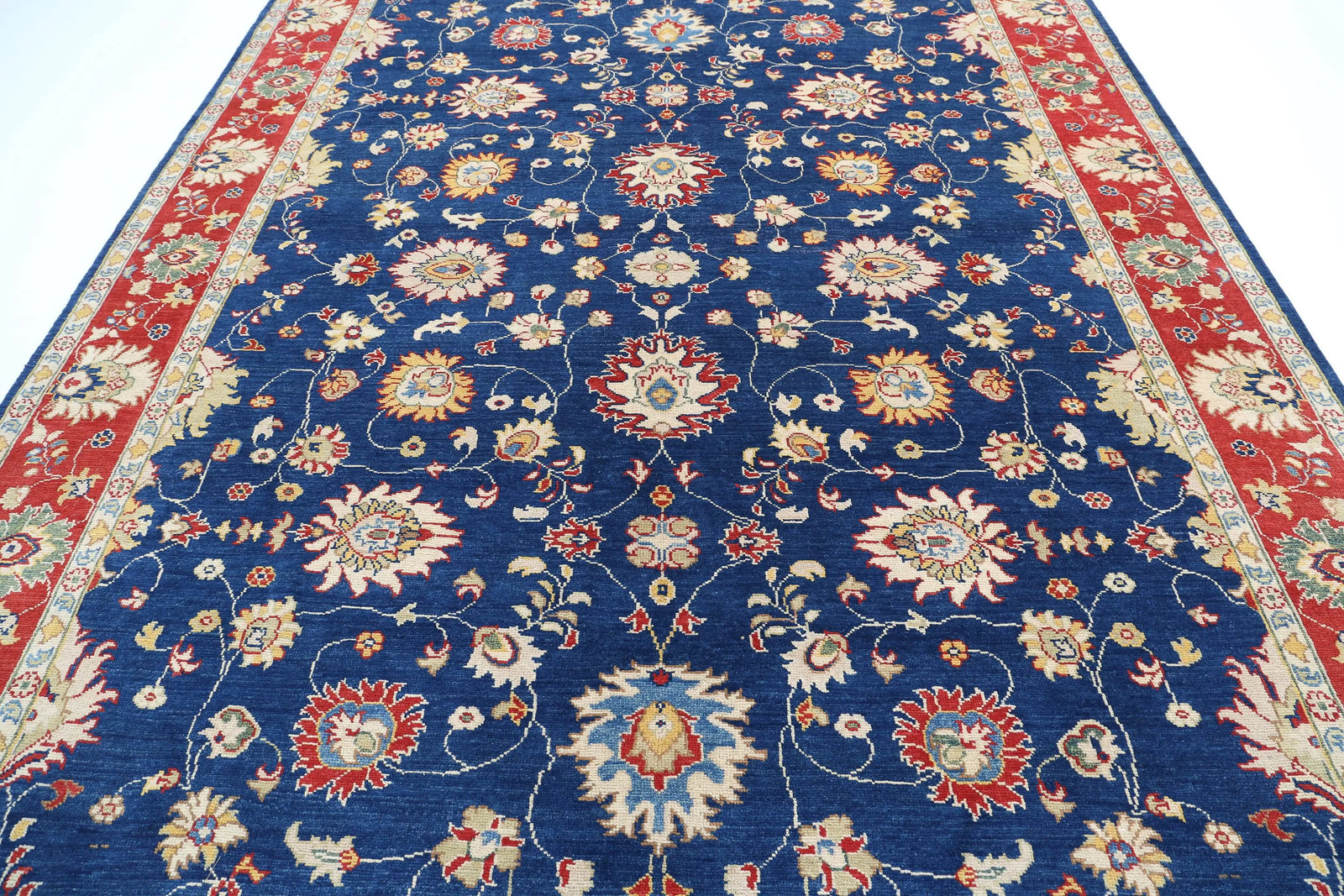 Tapis en laine Ziegler Farhan Gul noué à la main - 8'10'' x 12'3''