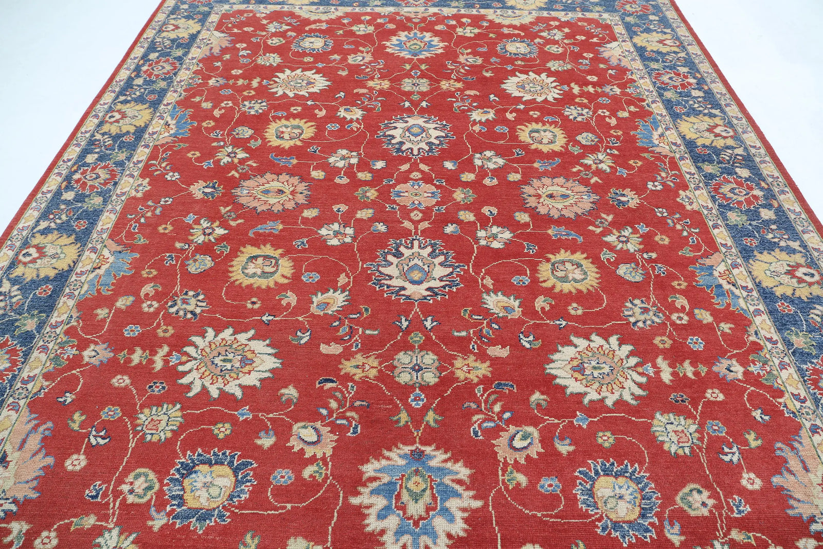 Tapis en laine Ziegler Farhan Gul noué à la main - 8'11'' x 11'0''