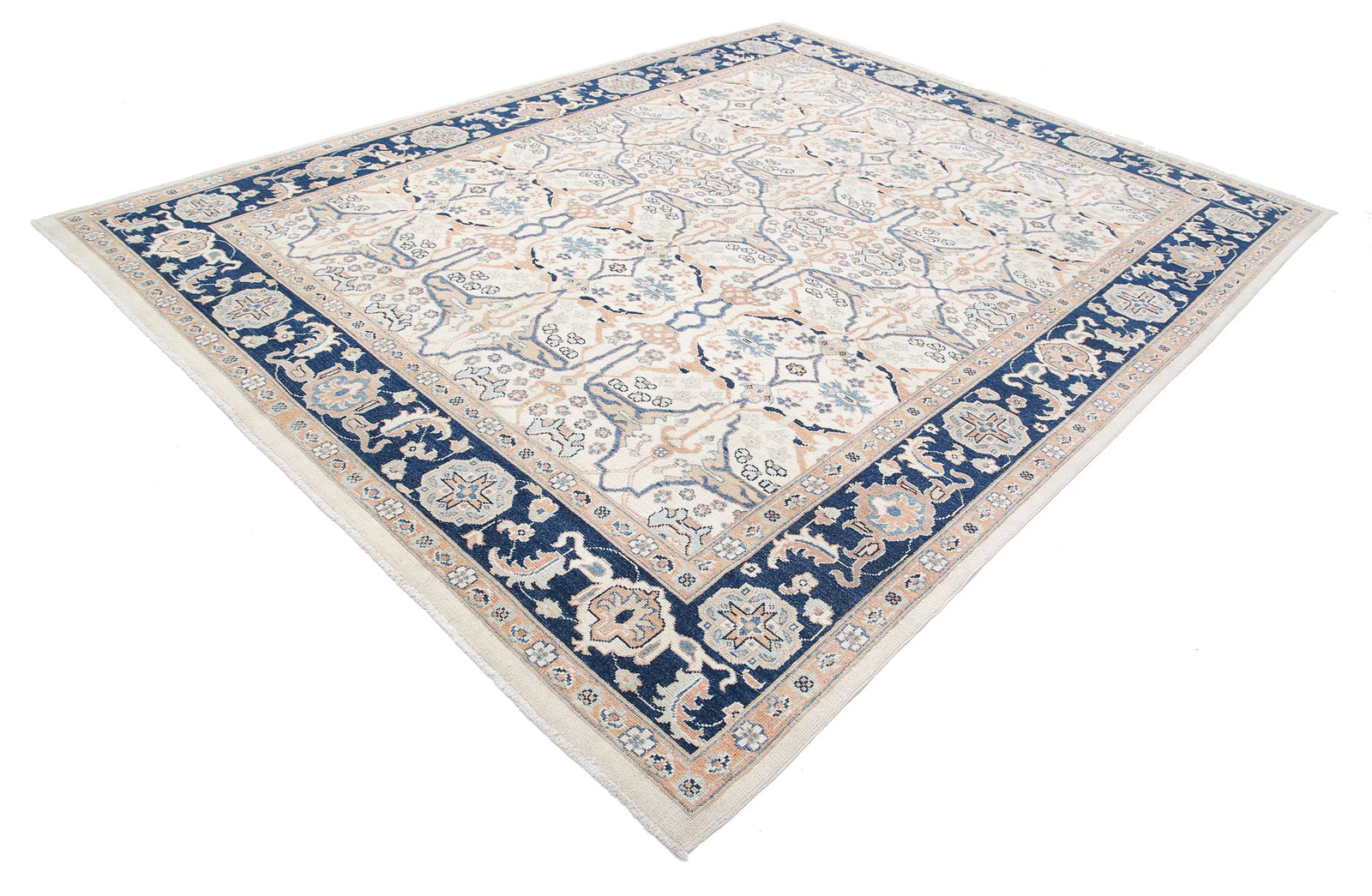 Hand Knotted Ziegler Farhan Gul Wool Rug - 8'11'' x 11'5''