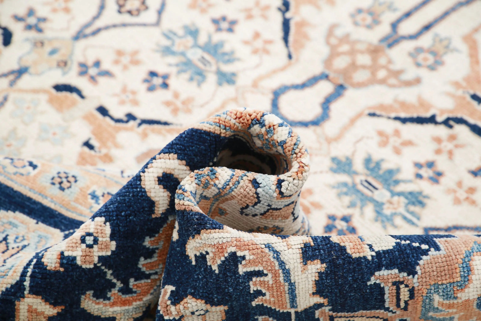 Hand Knotted Ziegler Farhan Gul Wool Rug - 8'11'' x 11'5''