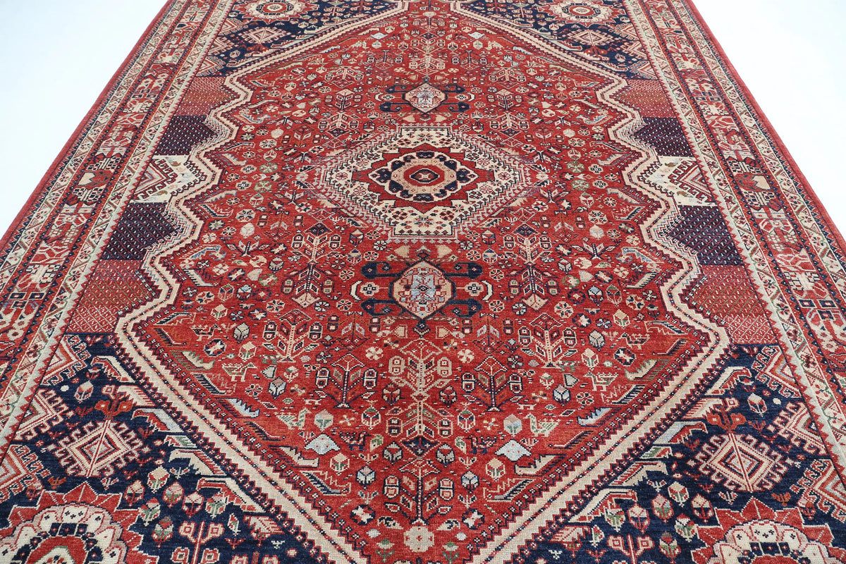 Hand Knotted Ziegler Farhan Gul Wool Rug - 9'1'' x 11'7''
