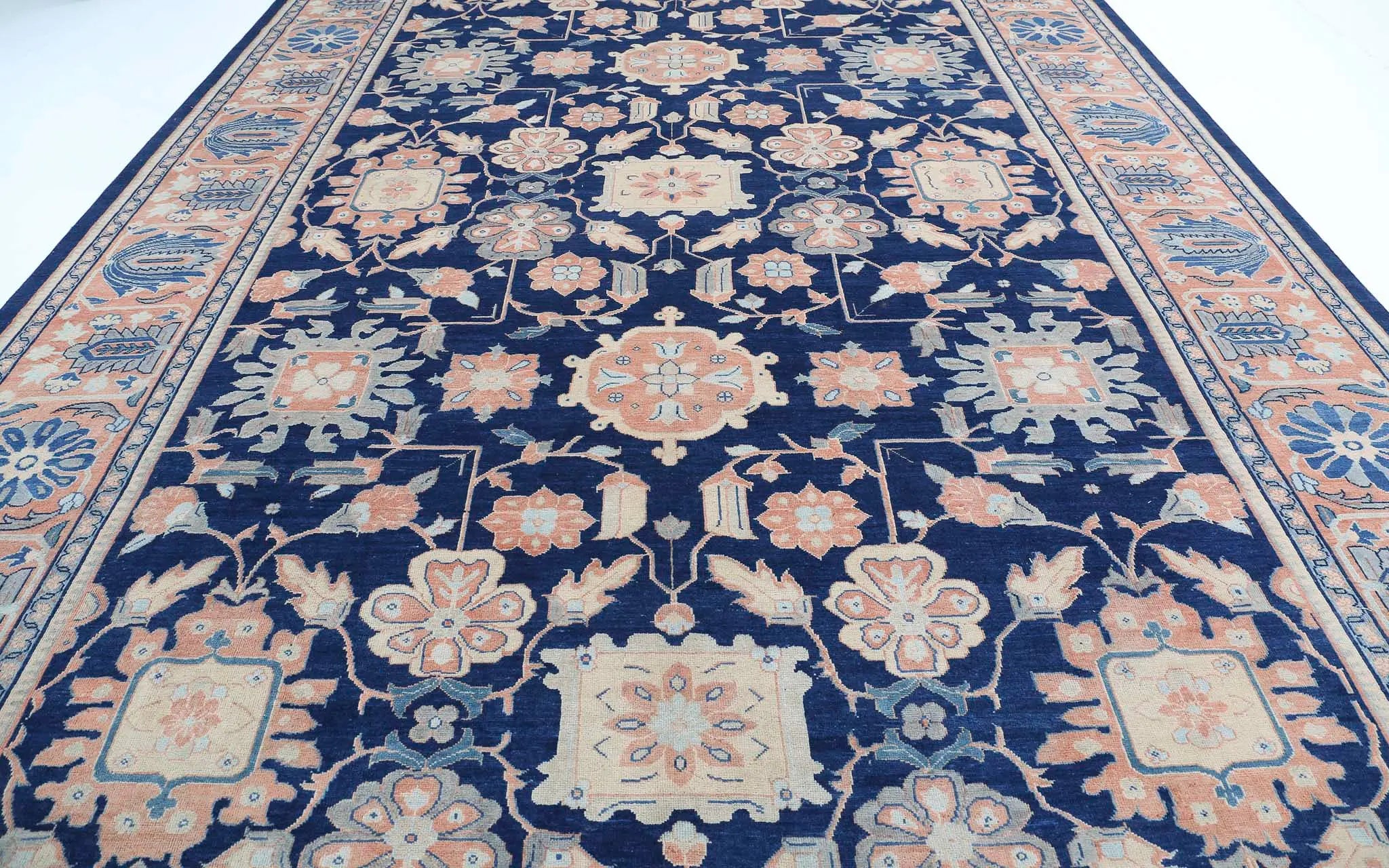 Alfombra de lana Ziegler Farhan anudada a mano - 10'9'' x 16'7''