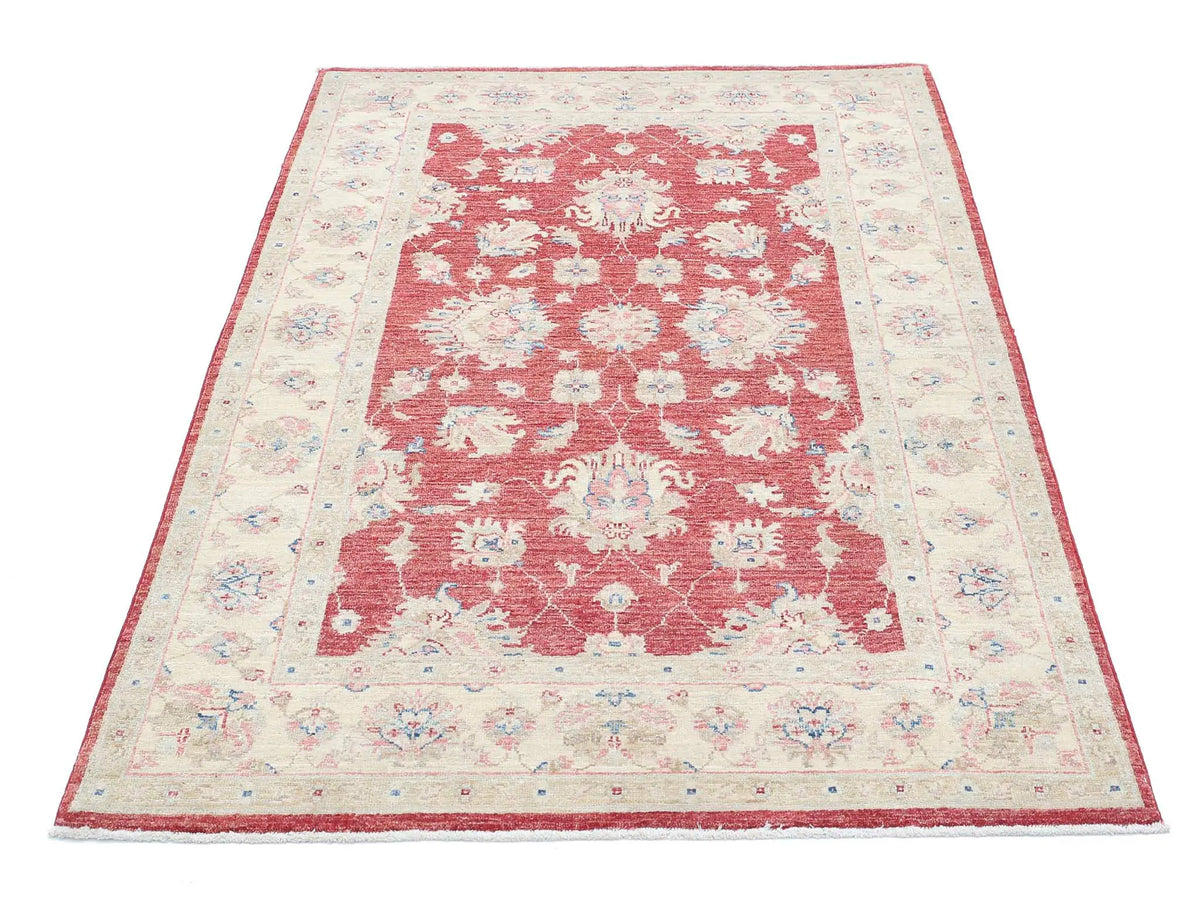 Hand Knotted Ziegler Farhan Wool Rug - 3'10'' x 5'9'' - Arteverk Rugs Area rug