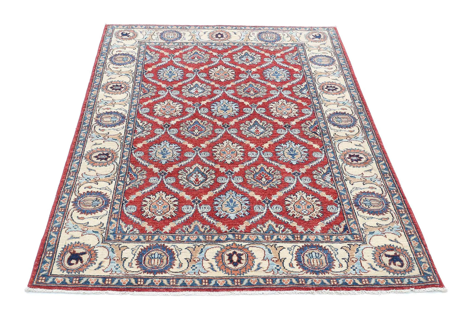 Hand Knotted Ziegler Farhan Wool Rug - 3'10'' x 5'9''