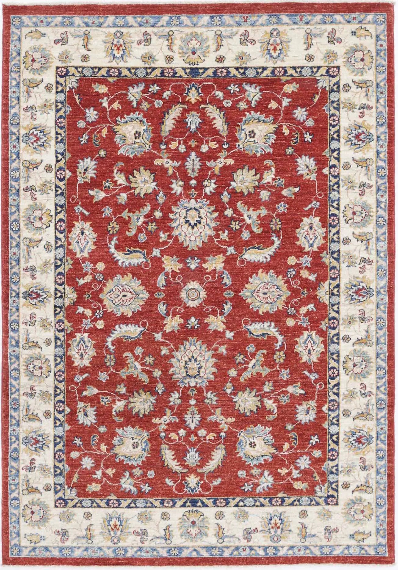 Hand Knotted Ziegler Farhan Wool Rug - 3'11'' x 5'9''