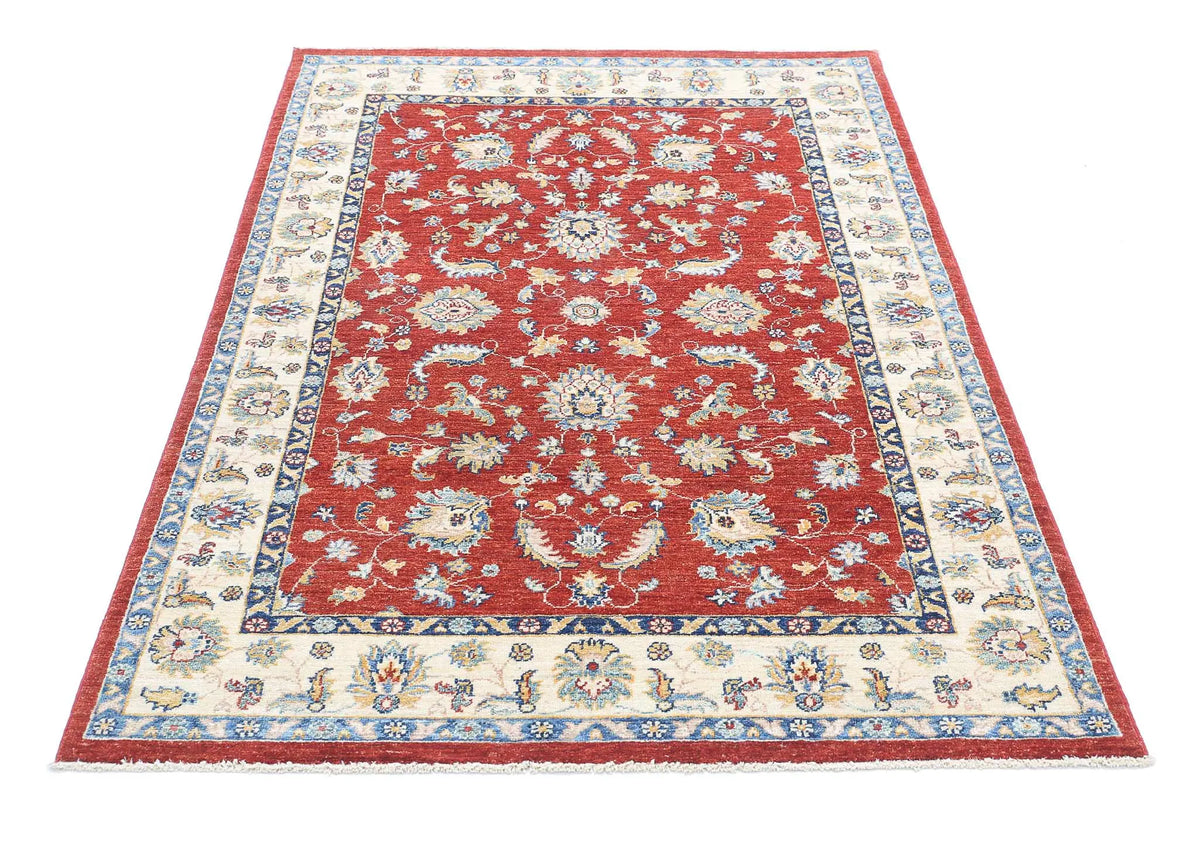 Hand Knotted Ziegler Farhan Wool Rug - 3'11'' x 5'9'' - Arteverk Rugs Area rug