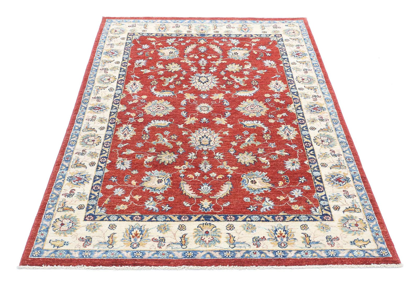 Hand Knotted Ziegler Farhan Wool Rug - 3'11'' x 5'9'' - Arteverk Rugs Area rug