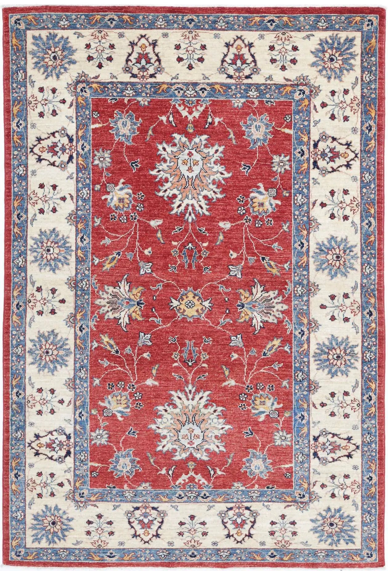 Hand Knotted Ziegler Farhan Wool Rug - 3'11'' x 6'0''