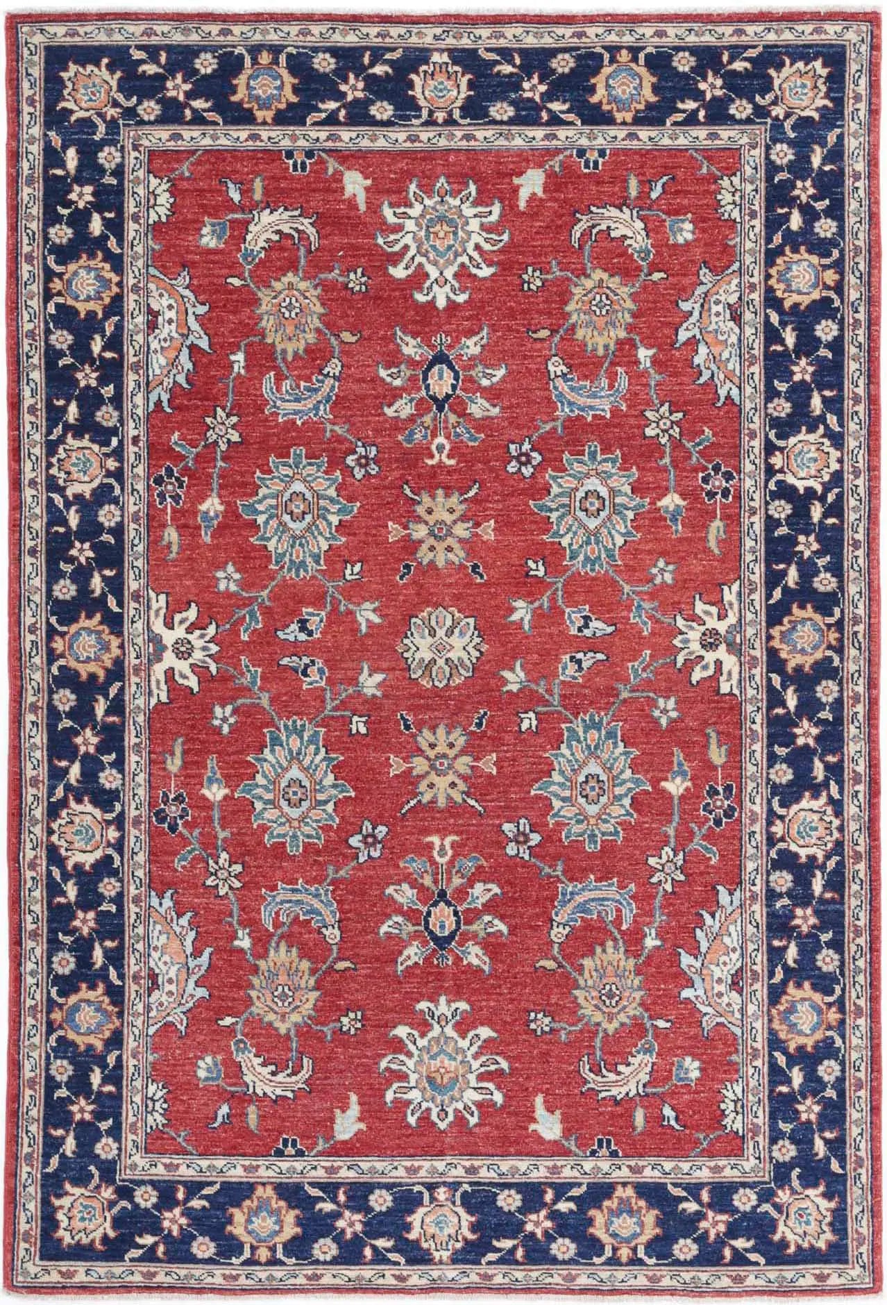 Hand Knotted Ziegler Farhan Wool Rug - 3'9'' x 5'9''
