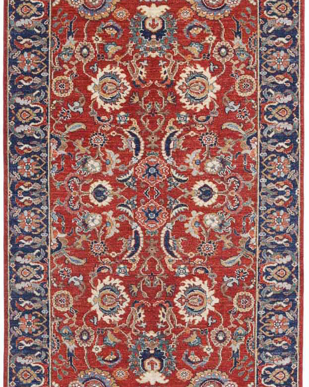 Hand Knotted Ziegler Farhan Wool Rug - 4'0'' x 13'6''