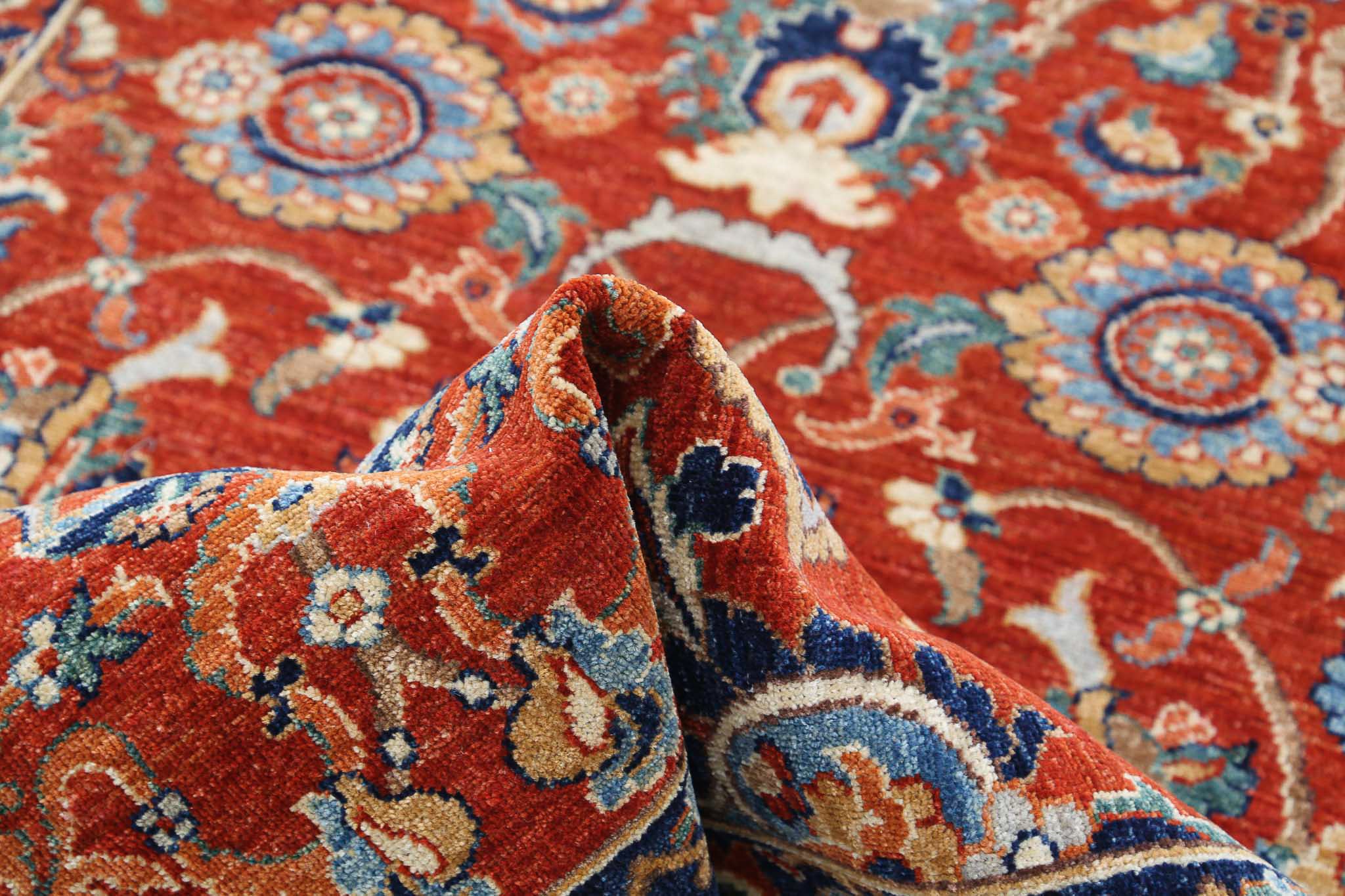 Hand Knotted Ziegler Farhan Wool Rug - 4'0'' x 13'6''