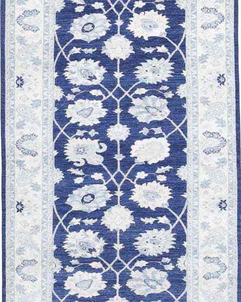Hand Knotted Ziegler Farhan Wool Rug - 4'0'' x 26'9''