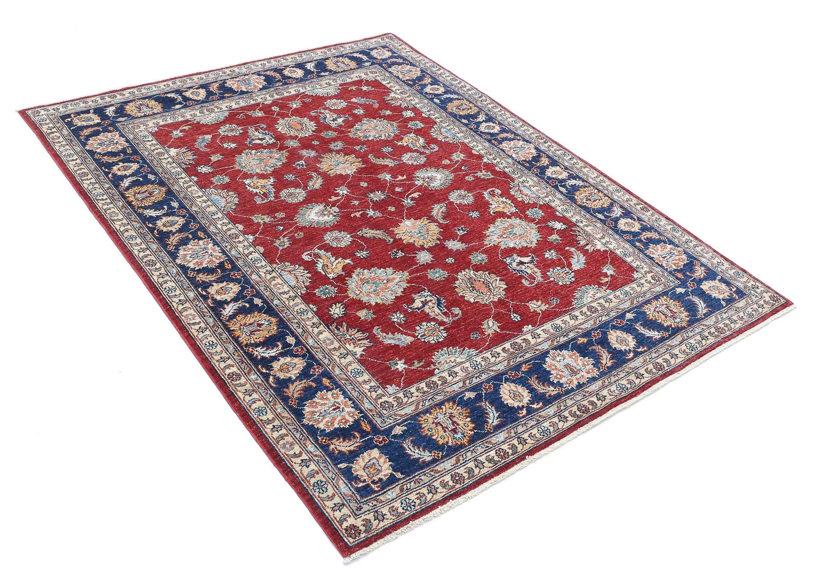 Hand Knotted Ziegler Farhan Wool Rug - 4'10'' x 6'5'' - Arteverk Rugs Area rug