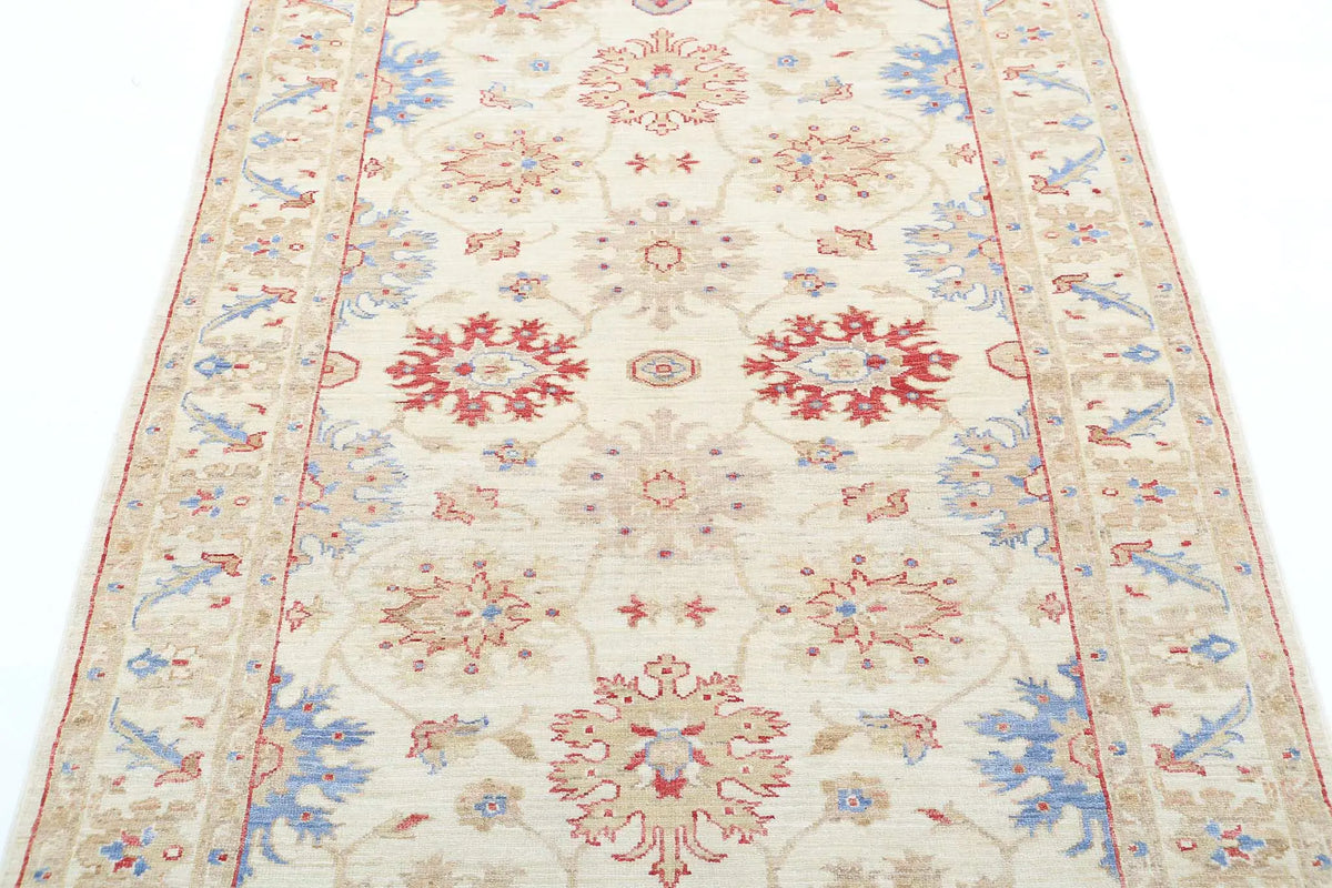Hand Knotted Ziegler Farhan Wool Rug - 4'2'' x 5'8'' - Arteverk Rugs Area rug