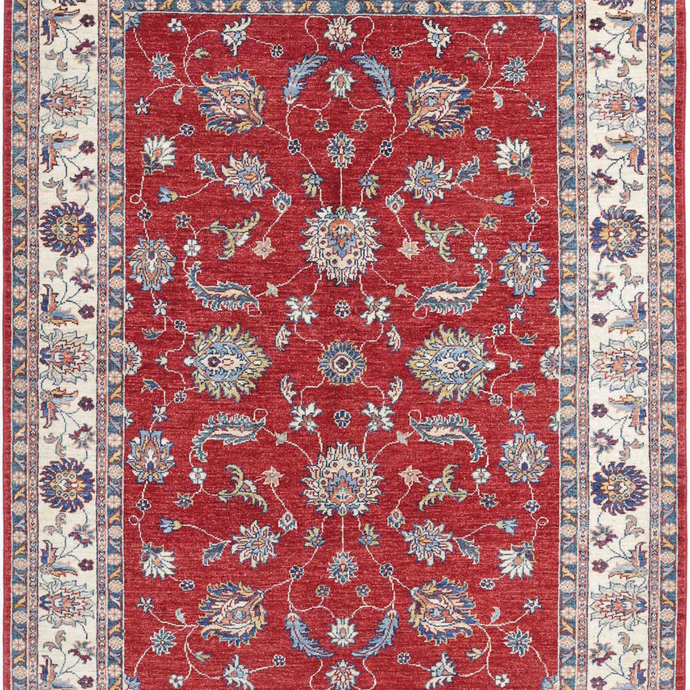 Hand Knotted Ziegler Farhan Wool Rug - 4'9'' x 6'7''