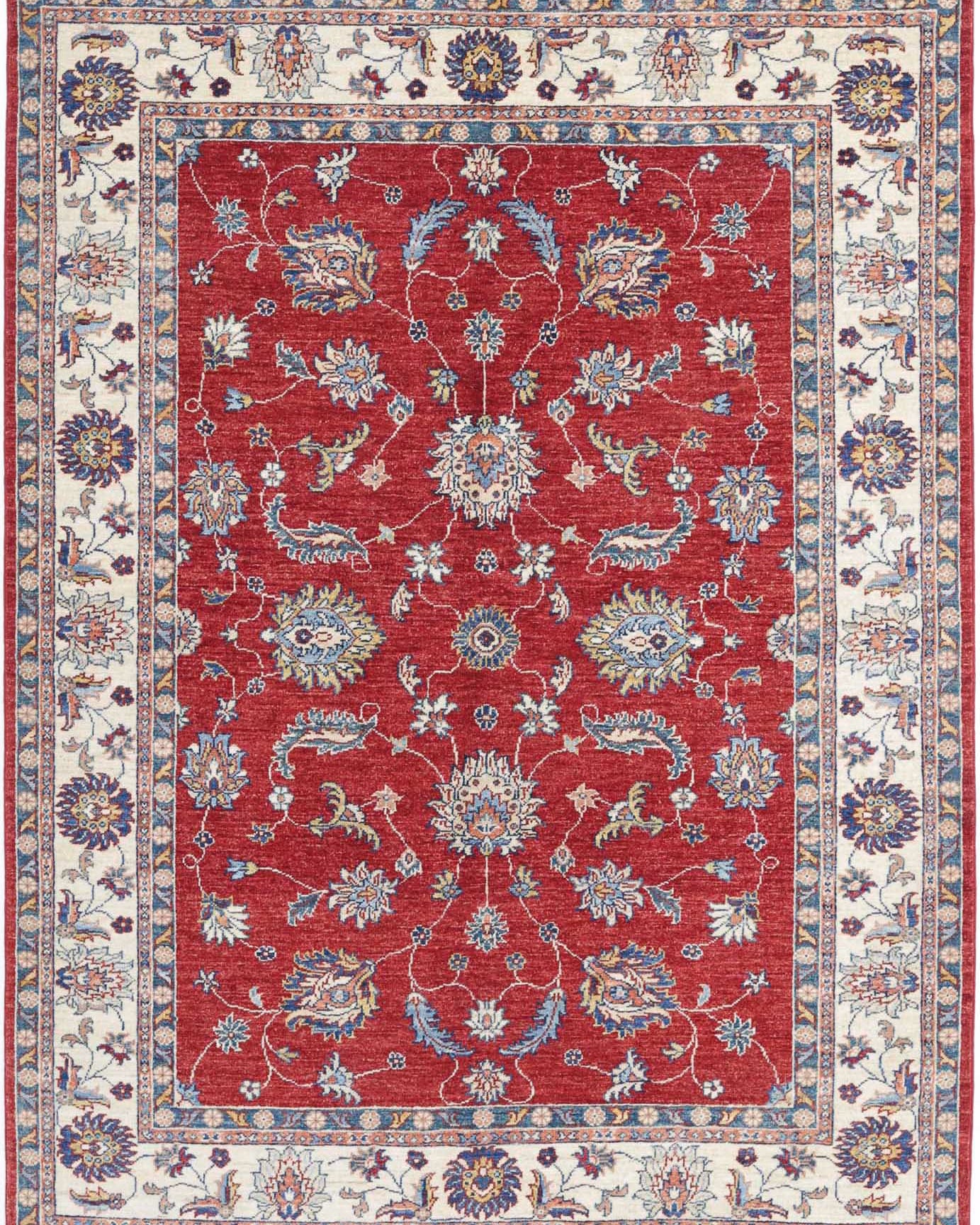 Hand Knotted Ziegler Farhan Wool Rug - 4'9'' x 6'7''