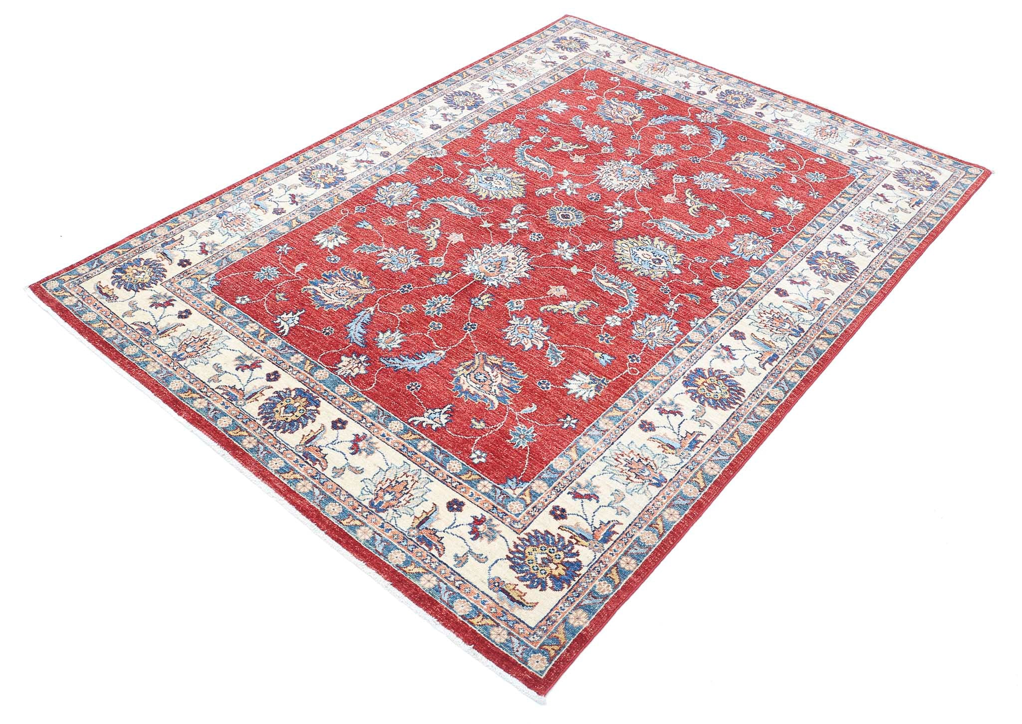 Hand Knotted Ziegler Farhan Wool Rug - 4'9'' x 6'7''