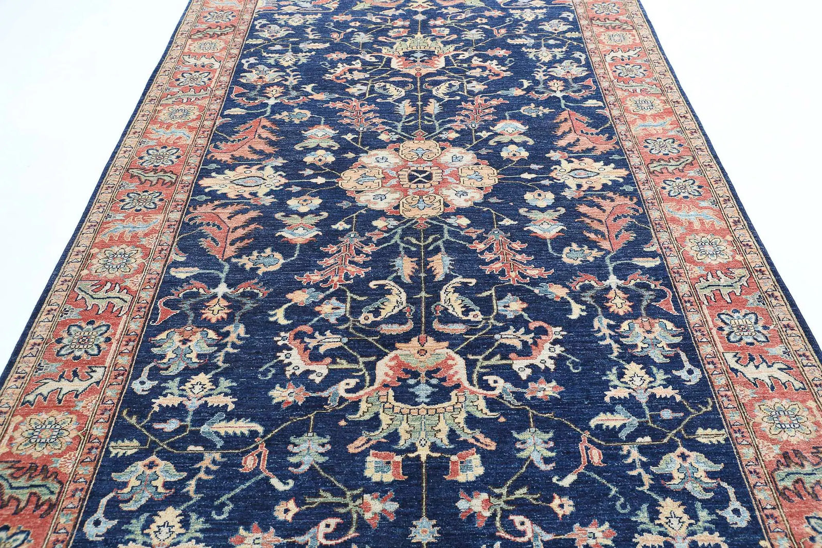 Hand Knotted Ziegler Farhan Wool Rug - 6'3'' x 11'6''