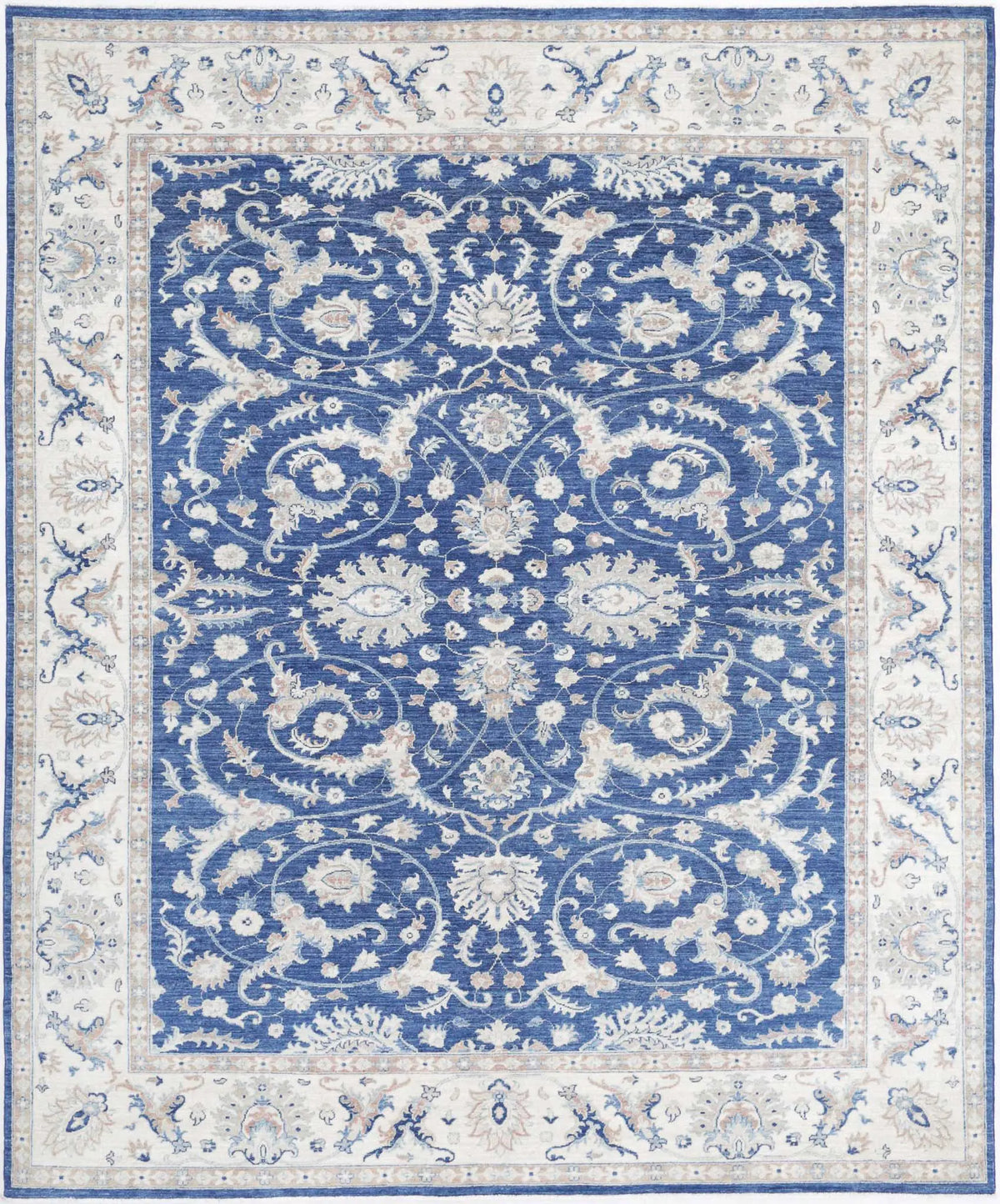 Hand Knotted Ziegler Farhan Wool Rug - 7&#39;10&#39;&#39; x 9&#39;6&#39;&#39;