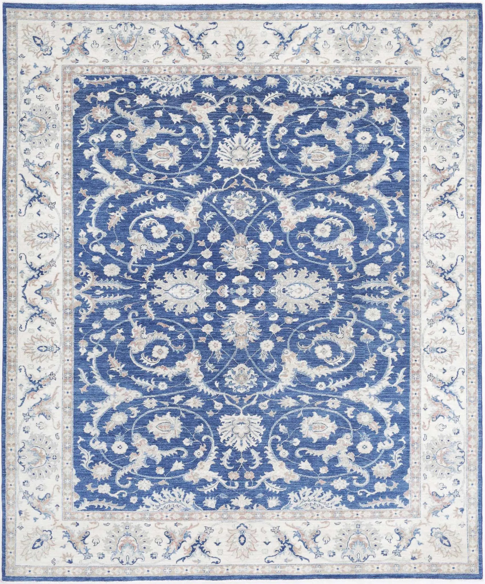 Hand Knotted Ziegler Farhan Wool Rug - 7'10'' x 9'6''