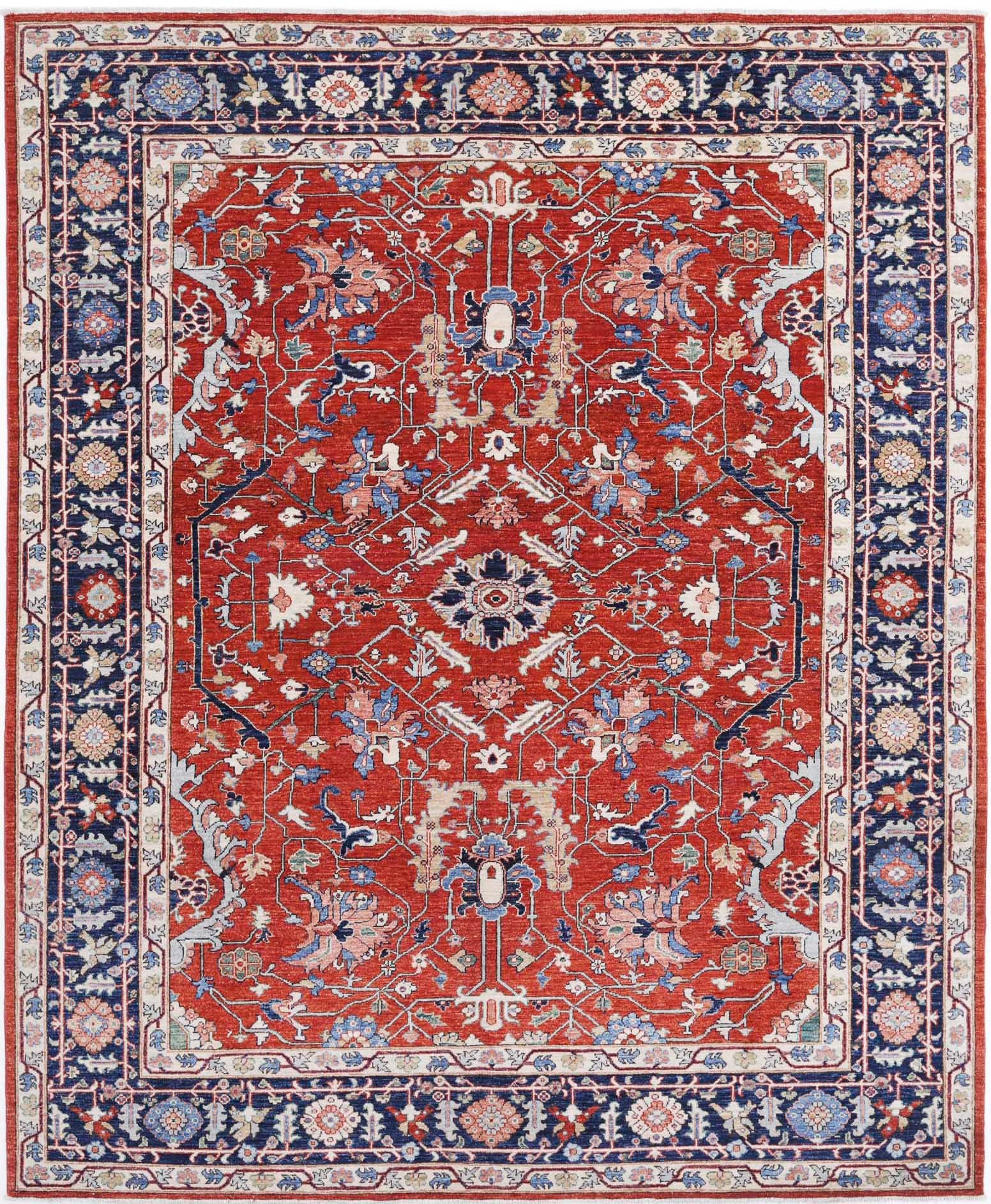 Hand Knotted Ziegler Farhan Wool Rug - 8'0'' x 9'7''