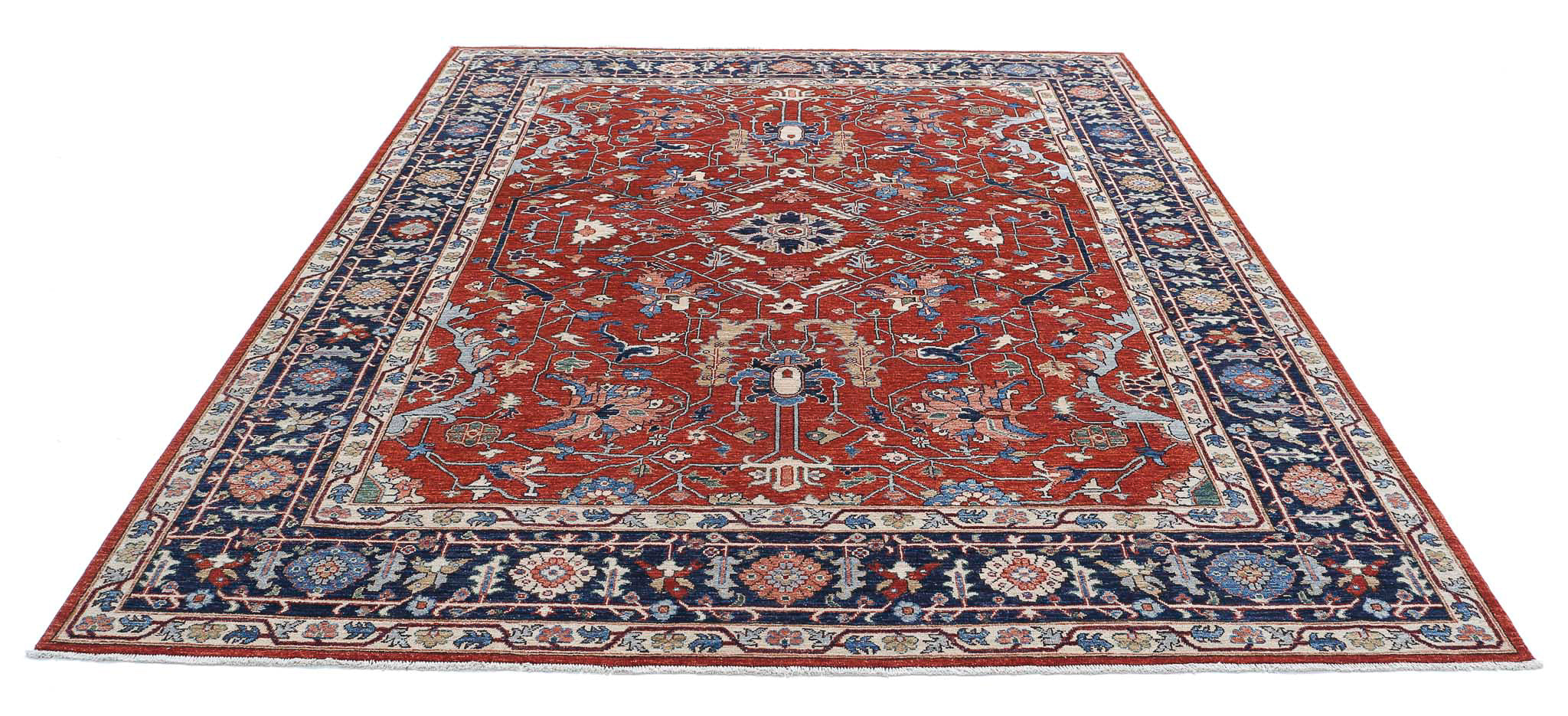 Hand Knotted Ziegler Farhan Wool Rug - 8'0'' x 9'7''