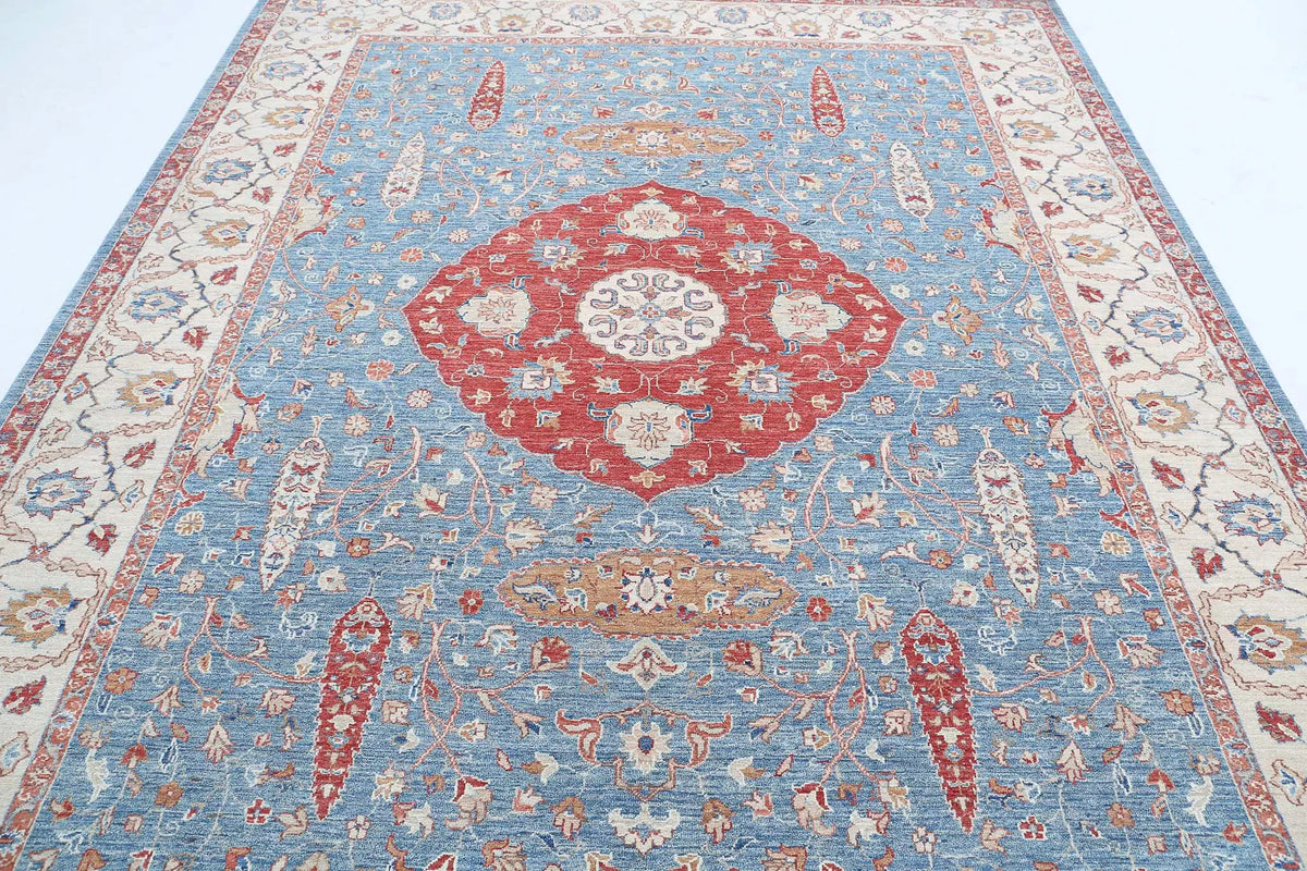 Hand Knotted Ziegler Farhan Wool Rug - 8'0'' x 9'9'' - Arteverk Rugs Area rug