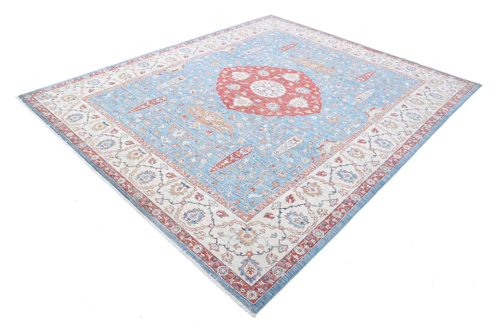 Hand Knotted Ziegler Farhan Wool Rug - 8'0'' x 9'9'' - Arteverk Rugs Area rug
