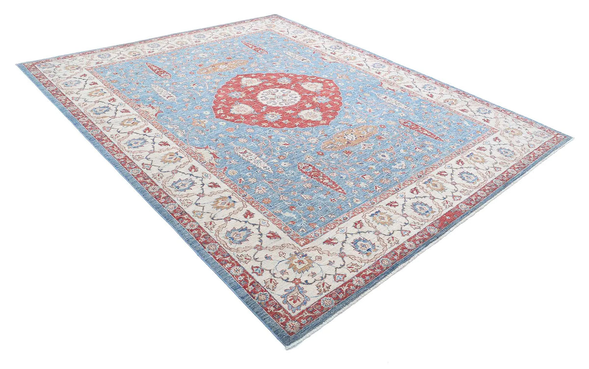 Hand Knotted Ziegler Farhan Wool Rug - 8'0'' x 9'9'' - Arteverk Rugs Area rug