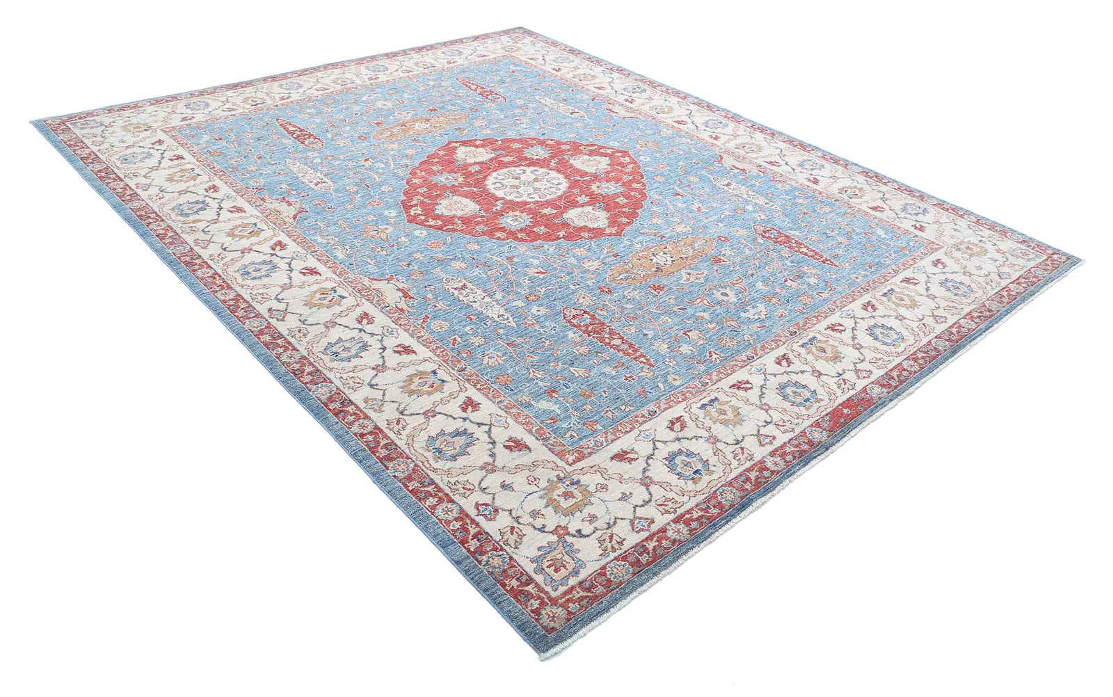Hand Knotted Ziegler Farhan Wool Rug - 8'0'' x 9'9'' - Arteverk Rugs Area rug
