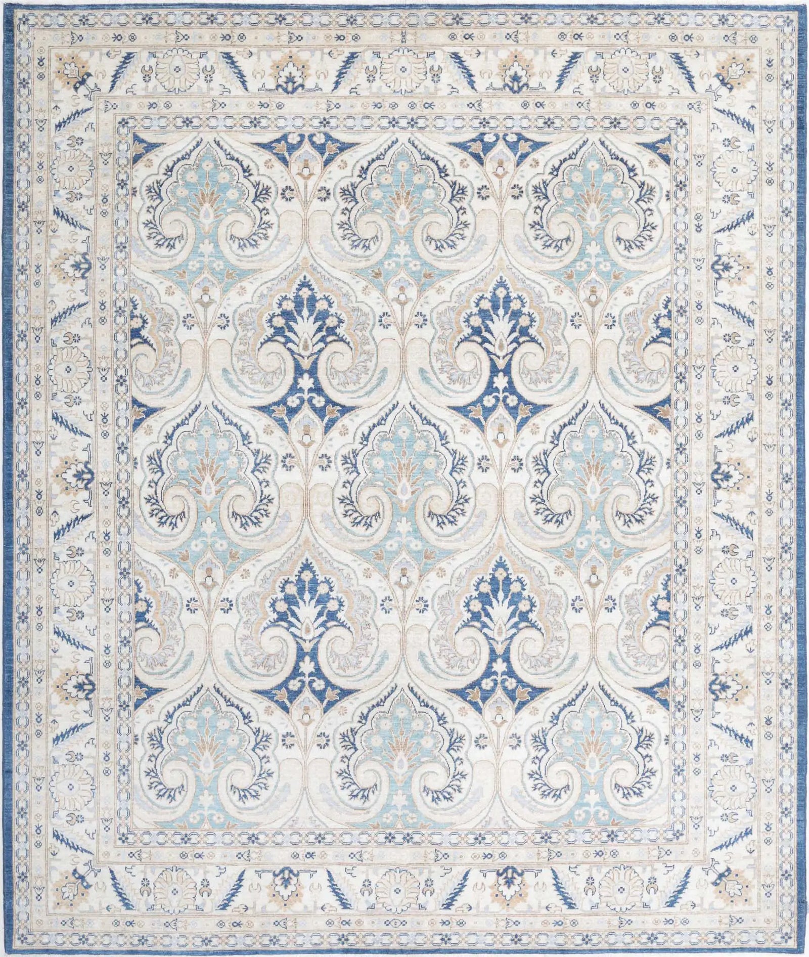 Hand Knotted Ziegler Farhan Wool Rug - 8'2'' x 9'5''