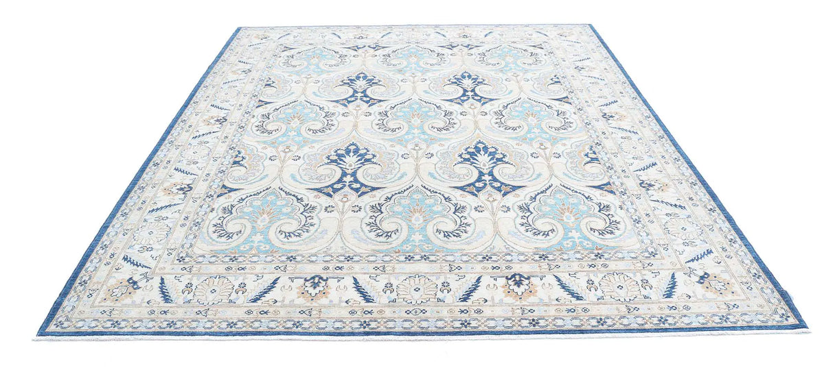 Hand Knotted Ziegler Farhan Wool Rug - 8'2'' x 9'5'' - Arteverk Rugs Area rug