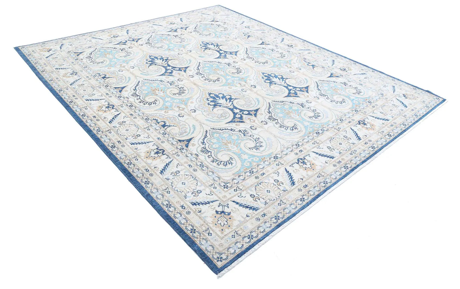 Hand Knotted Ziegler Farhan Wool Rug - 8'2'' x 9'5'' - Arteverk Rugs Area rug