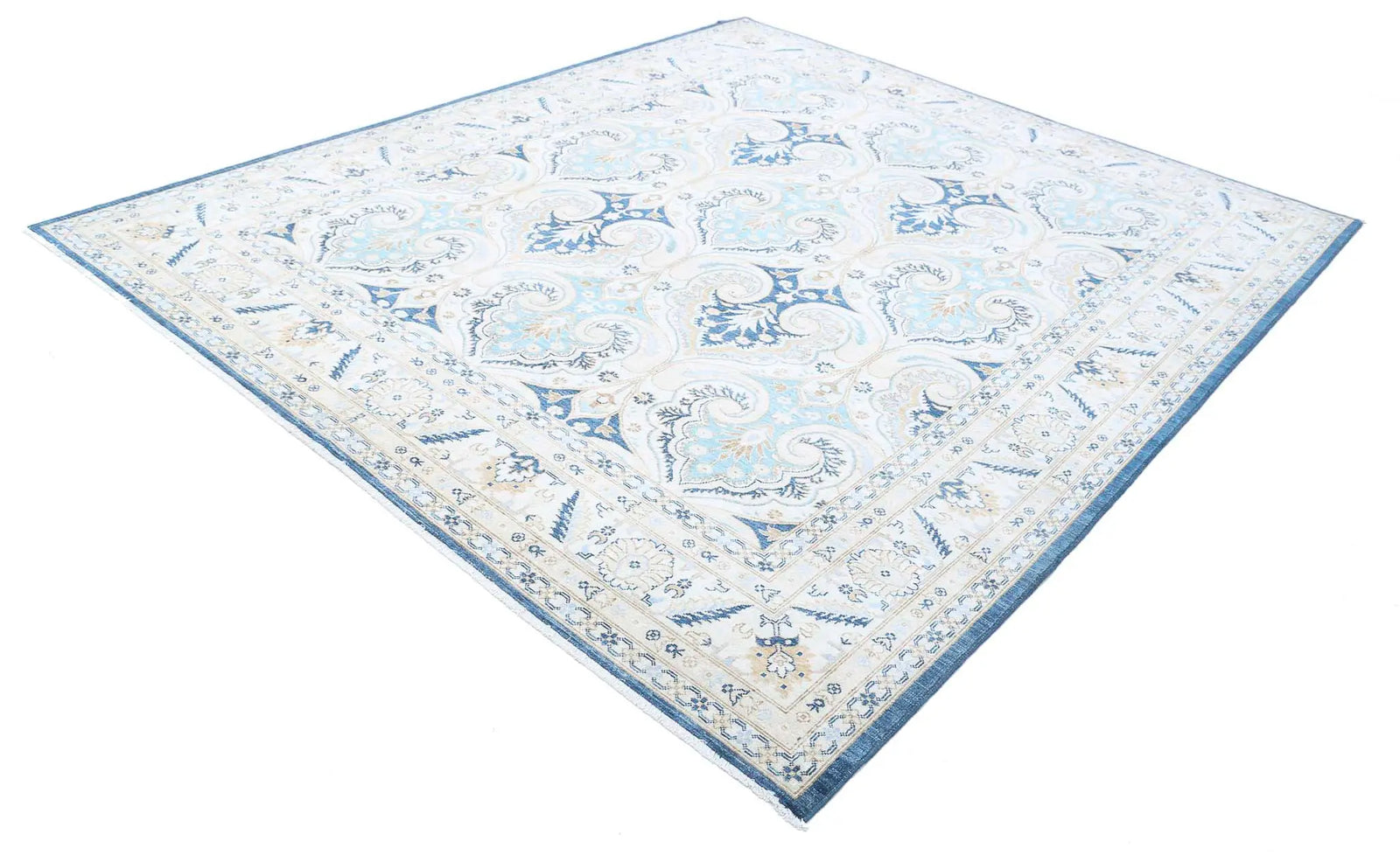 Hand Knotted Ziegler Farhan Wool Rug - 8'2'' x 9'5'' - Arteverk Rugs Area rug